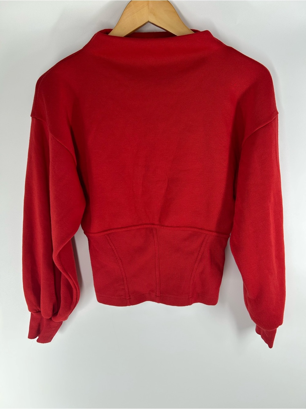 Anthropologie Red Pullover Sweatshirt